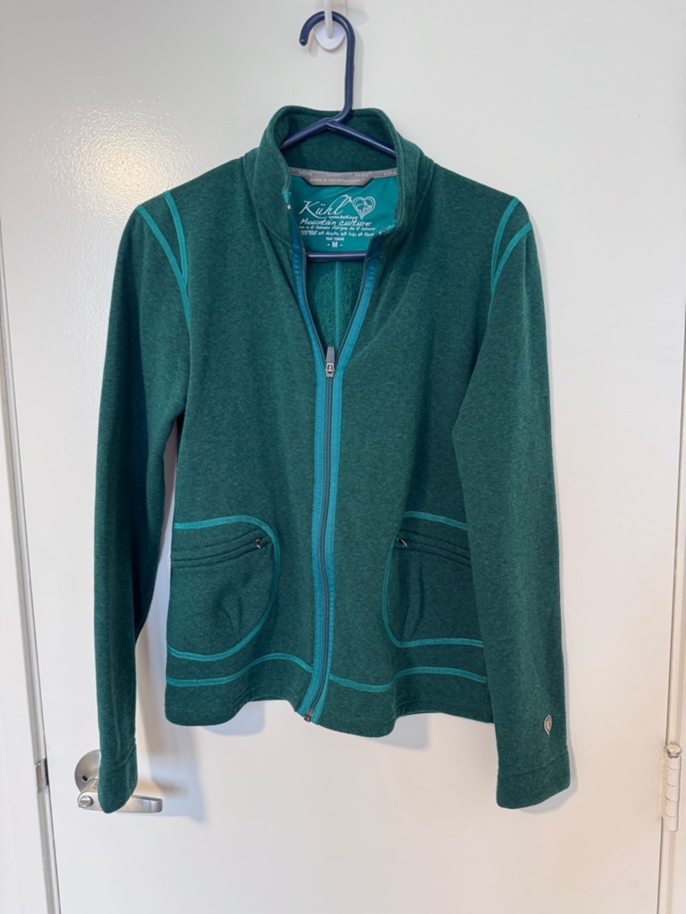 Kuhl Forest Green Full-Zip Fleece Pullover